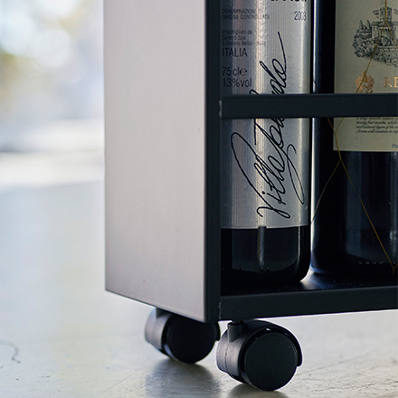 tower タワー ハンドル付きスリムワゴン ブラック 3628