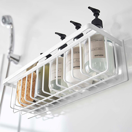 tower タワー マグネットバスルームバスケット ワイド ホワイト 3769