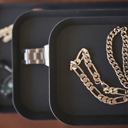 tower タワー アクセサリー3段トレー ブラック 4725