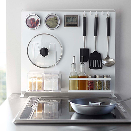 tower タワー キッチン自立式スチールパネル 縦型 ホワイト 5124