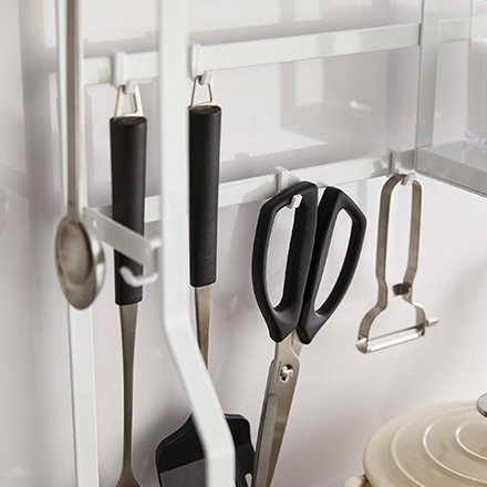 tower タワー コンロサイドラック ホワイト 5234