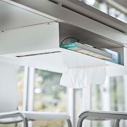 tower タワー テーブル下収納ラック ホワイト 5481