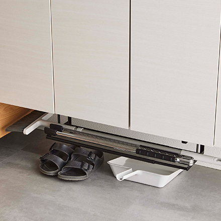 tower タワー 浮かせる伸縮シューズラック ブラック 5632