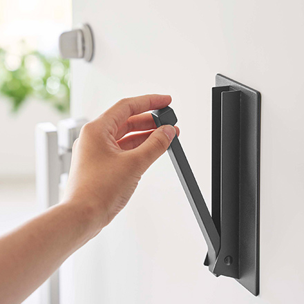 tower タワー マグネット折り畳みハンガー ブラック 5988