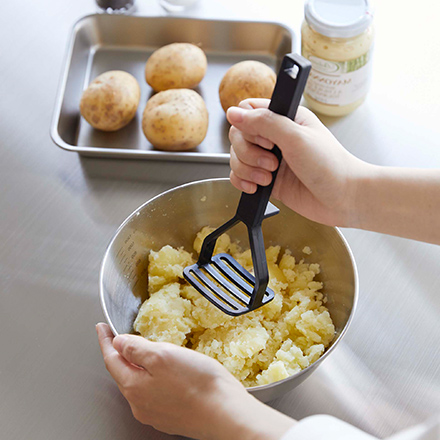 tower タワー シリコーンハンドル ポテトマッシャー ブラック 6361