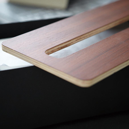 RIN リン 蓋付きティッシュケース L ブラウン 7729