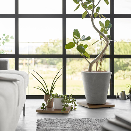 RIN リン インテリア低台車 スクエア ブラウン 10064