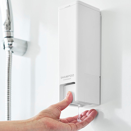 tower タワー 下から出るマグネットディスペンサー シャンプー ホワイト 10290