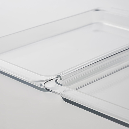 tower タワー 電子レンジ対応連結できる洗いやすい下ごしらえ調理トレー 浅型 2個組 クリア 10336