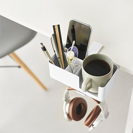 tower タワー テーブル横マルチラック ホワイト 10367