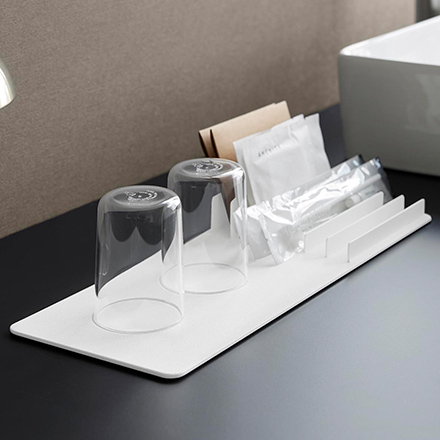 tower タワー 収納スタンド付きトレー ホワイト 10797