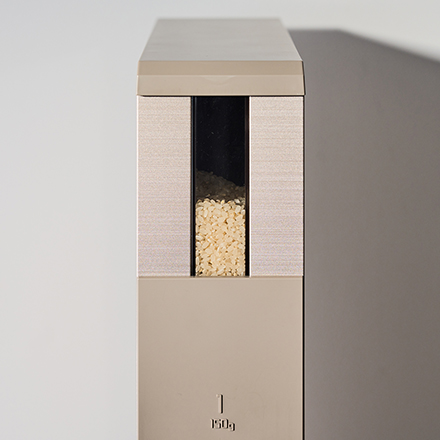 スリム米びつ（12kgタイプ） シャンパンゴールド RCY-12CG