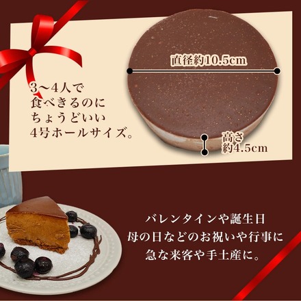 チョコレートムースケーキ 4号 お中元 2026 ギフト 冷凍 スイーツ アンジュブラン監修