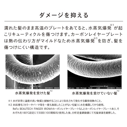 MTG ReFa FINGER IRON ST ヘアアイロン ブラック RE-AS-03A 当店限定2年保証付