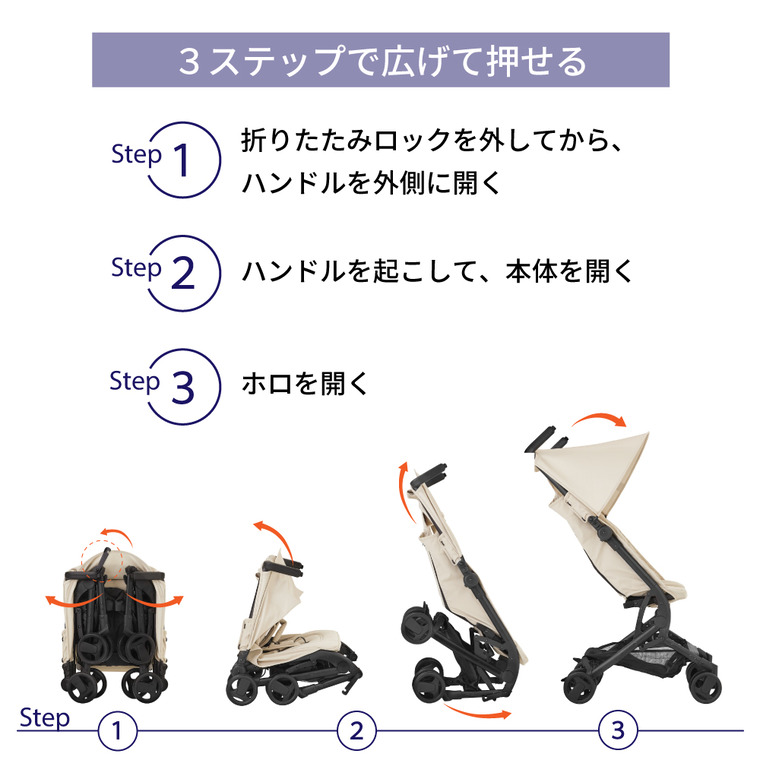 KATOJI カトージ B型ベビーカー TOBERU トベル デニム 即納