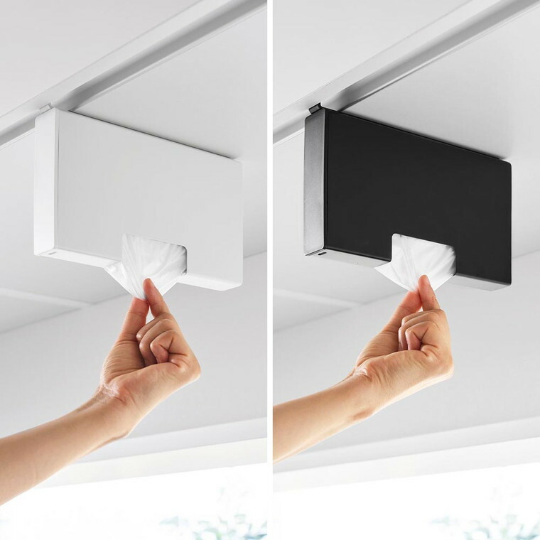 戸棚下ポリ袋収納ホルダー タワー スリム S 山崎実業 tower 10248 10249 ホワイト ブラック / ホワイト