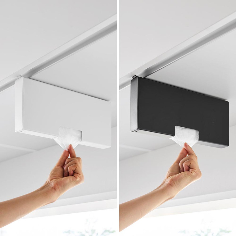 戸棚下ポリ袋収納ホルダー タワー スリム M 山崎実業 tower 10250 10251 ホワイト ブラック / ホワイト