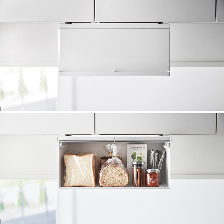 tower 戸棚下ブレッドケース タワー 山崎実業 10256 10257 / ブラック