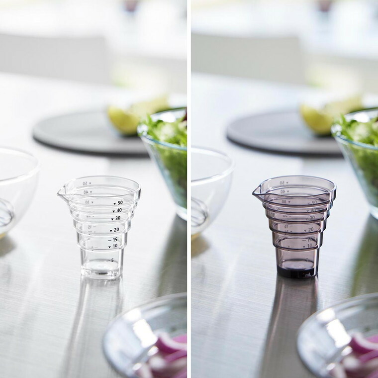 山崎実業 tower マグネット段々計量カップ タワー 50mL 10360 10361 / ホワイト