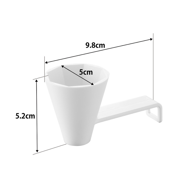 tower 八角盛り塩スプーン タワー 山崎実業 10591 ホワイト