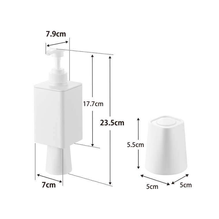 tower フィルムフックマウスウォッシュディスペンサー&ミニタンブラー タワー 山崎実業 10539 10540 / ホワイト