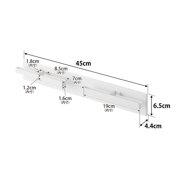 tower 壁付けリュックハンガー タワー 横型 山崎実業 10577 10578 / ブラック