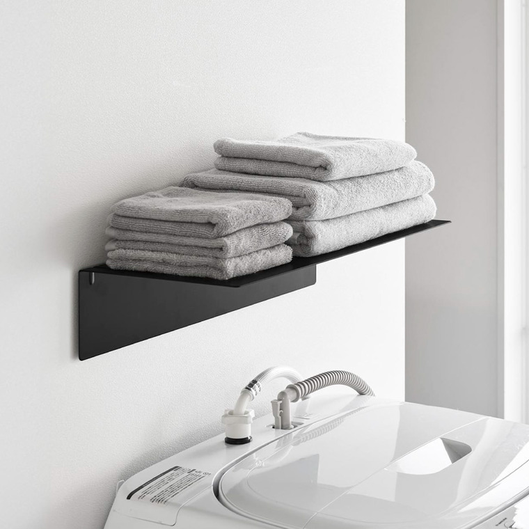 tower 壁付け洗濯機上ラック タワー 山崎実業 10763 10764 / ホワイト