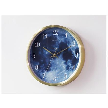 発光月型掛け時計 12888n23 ブラック