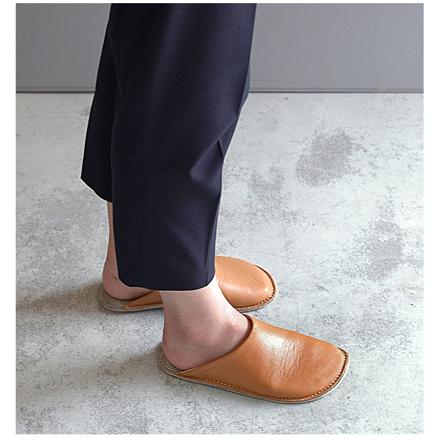 ロクサン レザースリッパ 26-27cm アイボリー