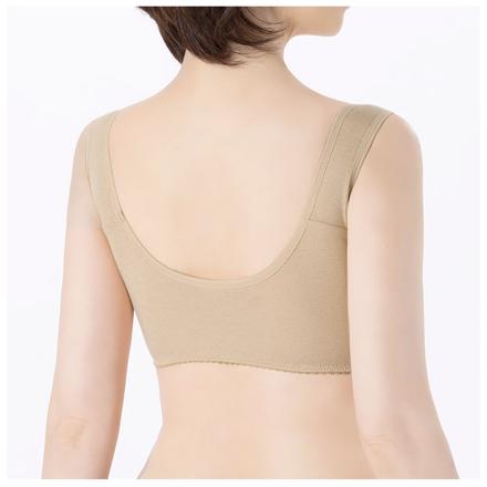 綿100% 脇汗ガードブラ Lサイズ ベージュ