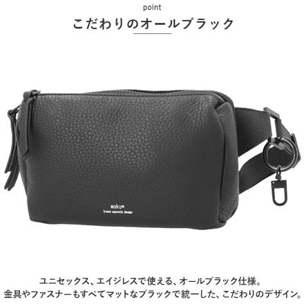 Waku ボディバッグ ボディバッグ BLACK