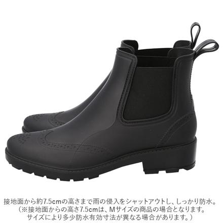 ANYWALK エニーウォーク ショートレインブーツ L(26-26.5cM) BLACK