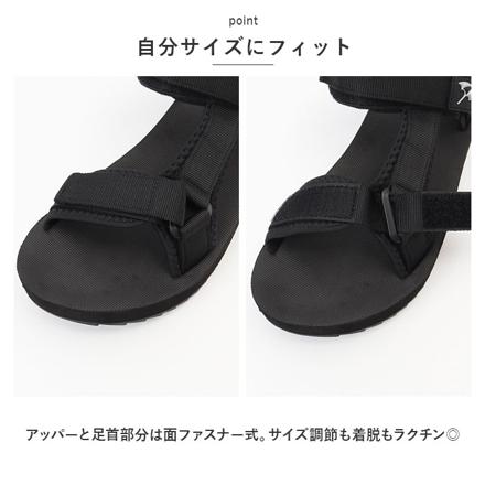 Arnold Palmer メンズ スポーツサンダル AL5051 28.0cm オールブラック