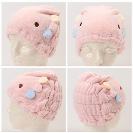 アニマル きゅうそくタオル ヘアキャップ イルカ