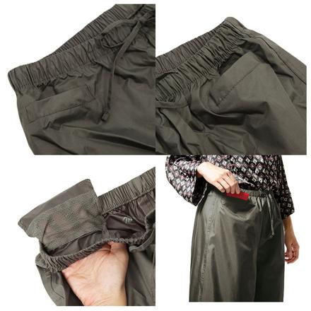 レインワイドパンツ Lサイズ ネイビー