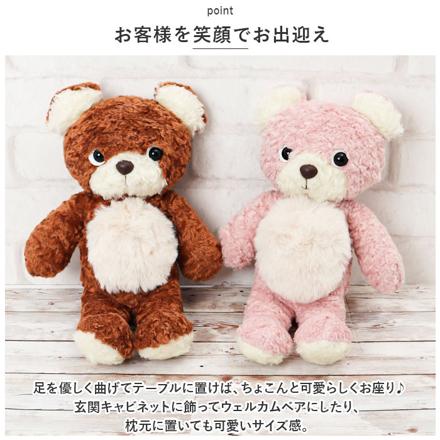 クマのモコ Mサイズ ぬいぐるみ ブラウン