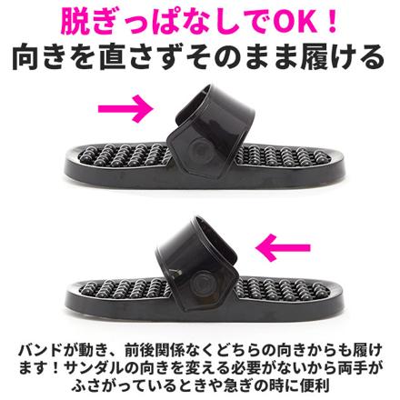 どっちもOKサンダル DSanDaL レギュラー（23-25ｃM） ブラック