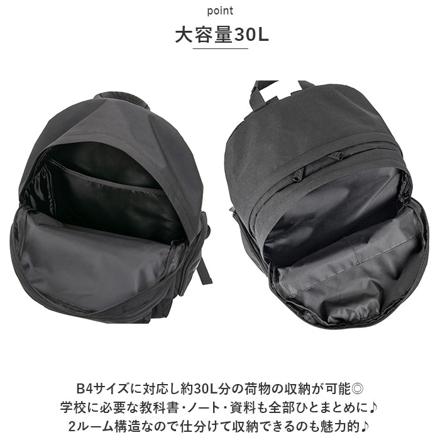 HeM ヘム ジア デイパック型リュック ホワイトロゴ