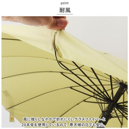 長傘 24本骨 lyum902 マラカイトグリーン