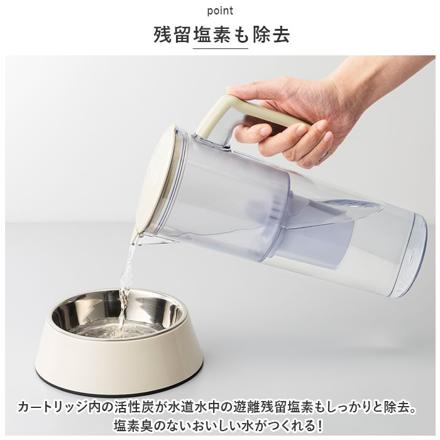 まるっと軟水 ペット用カートリッジ3P ペット用品 ホワイト