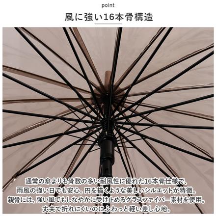 aMuSant SouS La pLuie プラスチック傘 16本骨 55cM プラスチック傘 スカイxネイビー