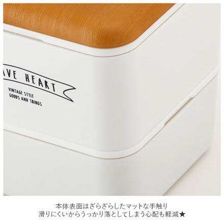 NativeHeart ネイティブハート スクエアネストランチ FREE & EASY 600ML 600ML 木目/ホワイト