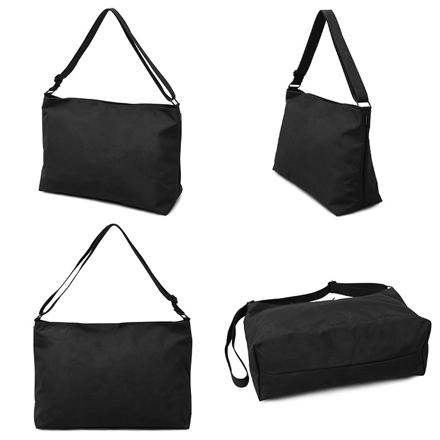 REGiSTA WATER REPELLENT & PU-LEATHER ShouLDer Bag ショルダーバッグ BLACK