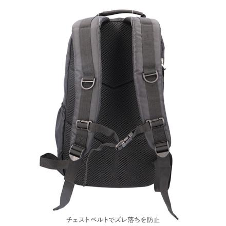 Rename ナイロン ダブルジップバックパック ホワイト/ブラック