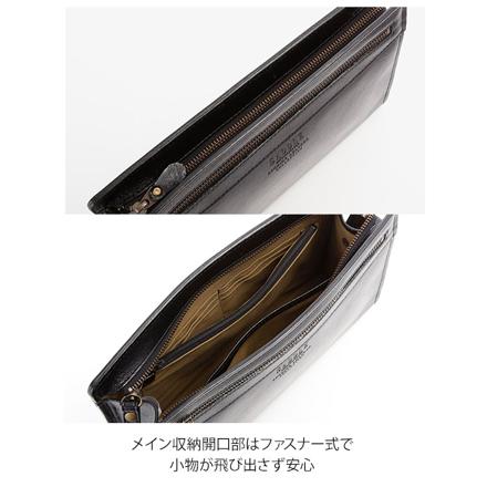 SADDLE サドル 牛革セカンドバッグ セカンドバッグ 25884-01.黒