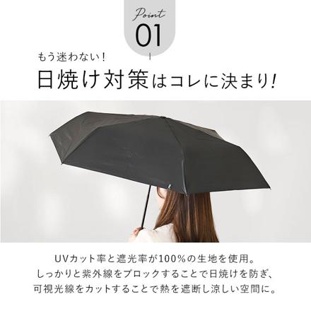 ワールドパーティー W by Wpc. 遮光ミニマムベーシックパラソル ブラック