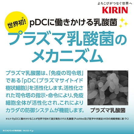 キリン iMUSE イミューズ オフ・ホワイト ヨーグルトテイスト 500mlペットボトル×24本入|機能性表示食品 プラズマ乳酸菌 免疫ケア