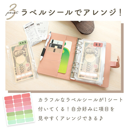 MILASIC 家計管理 ポーチ ブルー A6 TN-HOMP-BU-A6