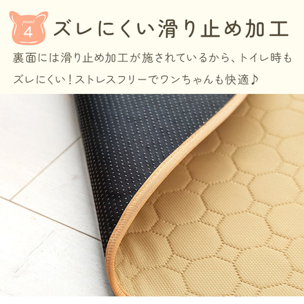 MILASIC 吸水ペットマット 同色 2枚セット グレー Sサイズ TN-WAPM-GY-S