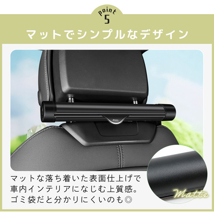 mitas ローラー式 車用ゴミポケット 袋計 40枚入り ブラック ブラック TN-RLTRP-BK-B